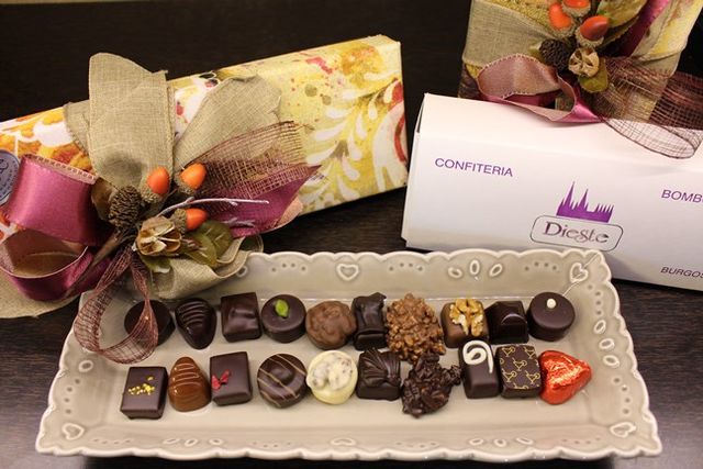 Pastelería Dieste chocolates vareados